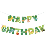 Papieren slinger Happy Birthday Baby Dino